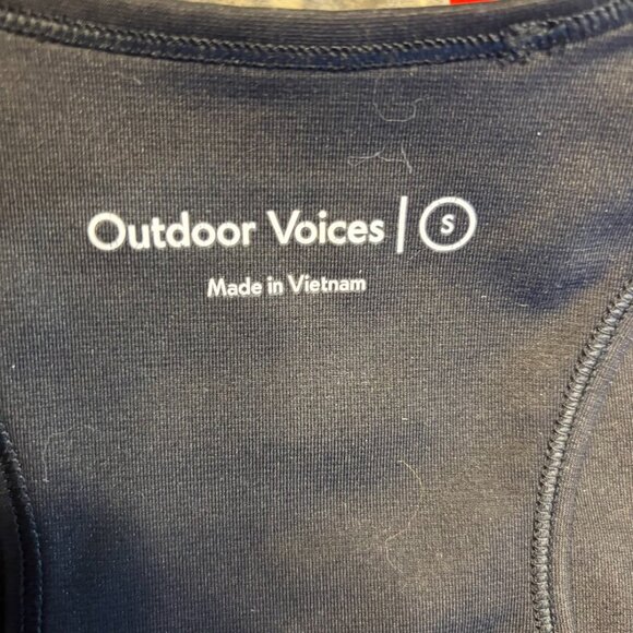 Outdoor Voices Athena Crop Top in Black Small - Picture 4 of 7